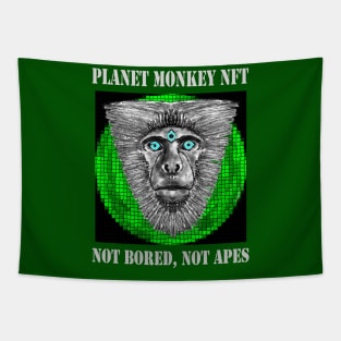 Planet Monkey NFT Not Bored Apes Tapestry