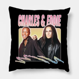 Charles & Eddie / 90s Style Fan Art Design Pillow