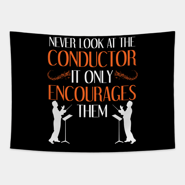 Funny Orchestra Conductor Tapestry by TeeShirt_Expressive