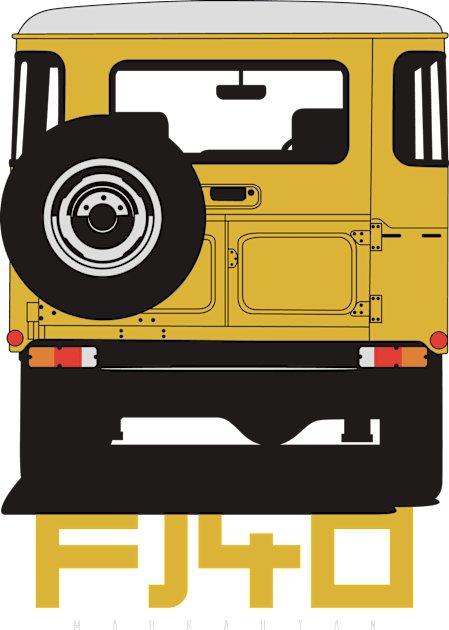 Landcruiser fj40 (yellow) Kids T-Shirt by Markaryan