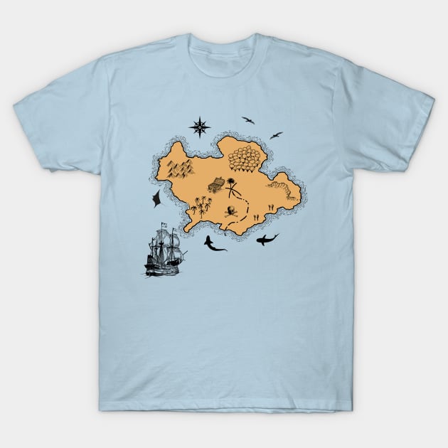 Pirates Treasure T shirt design