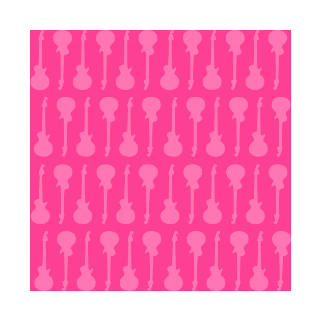 Guitar Pattern 2 Pink by XOOXOO