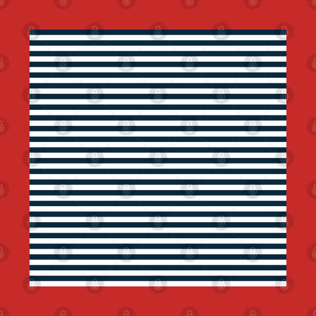 Navy Blue Nautical Lines by Peter the T-Shirt Dude