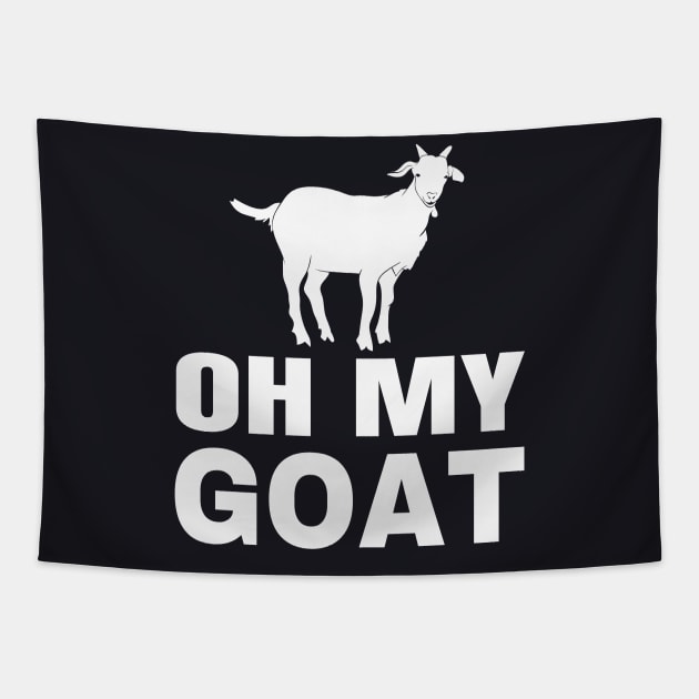 Oh my Goat Tapestry by Foxxy Merch