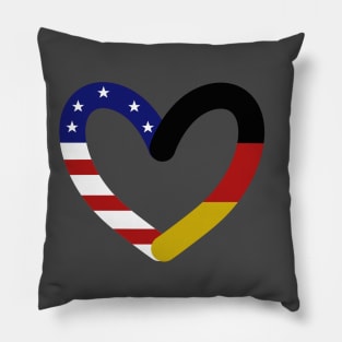 German and American Heart Pillow