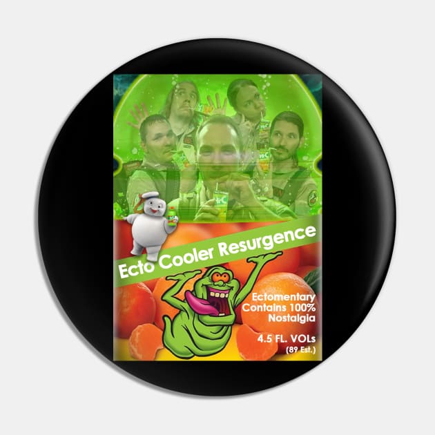 Ecto Cooler Resurgence Poster - Style E Pin by Twin Ports Ghostbusters