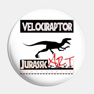 JURASSIC ART VELOCIRAPTOR Pin