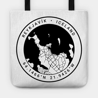 Reykjavik Map Tote