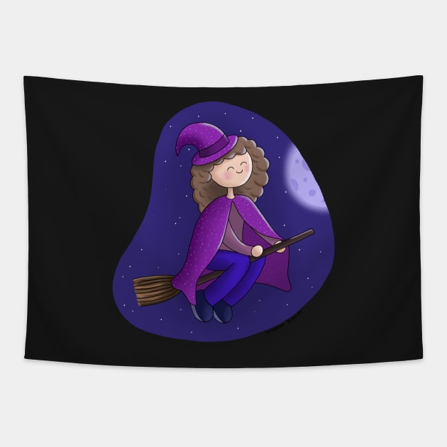 Purple Witch Tapestry by sombrasblancas