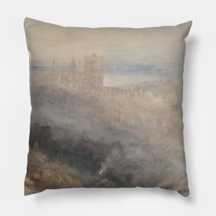 Moon over Lausanne by J.M.W. Turner Pillow