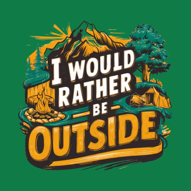 Outdoors I would rather be outside by AM95