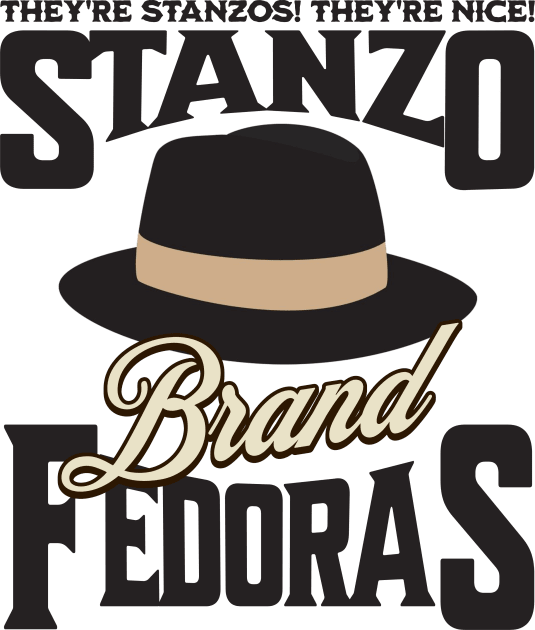 Stanzo Brand Fedoras - They're Stanzos! They're nice! Kids T-Shirt by BodinStreet