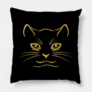 Cerious Cat Pillow