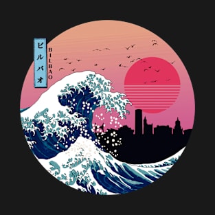 Bilbao Kanagawa Wave Retro T-Shirt