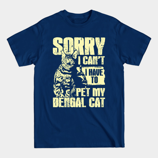 Disover Funny Bengal Cat Lover Gift - Bengal Cat - T-Shirt