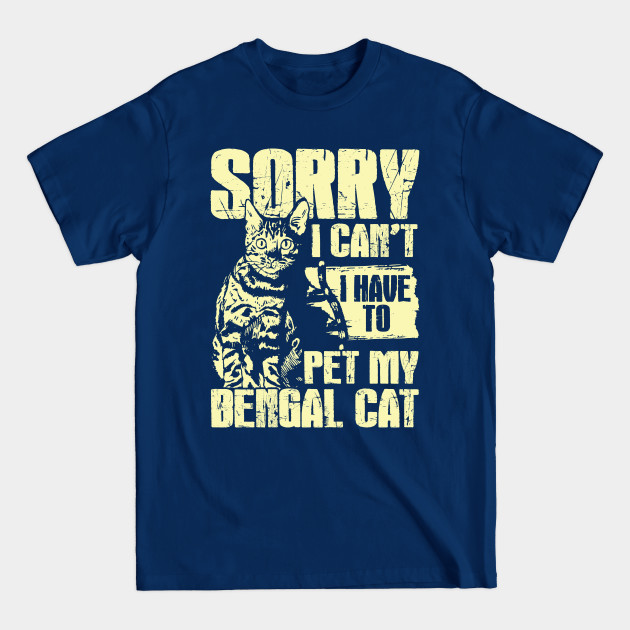 Discover Funny Bengal Cat Lover Gift - Bengal Cat - T-Shirt