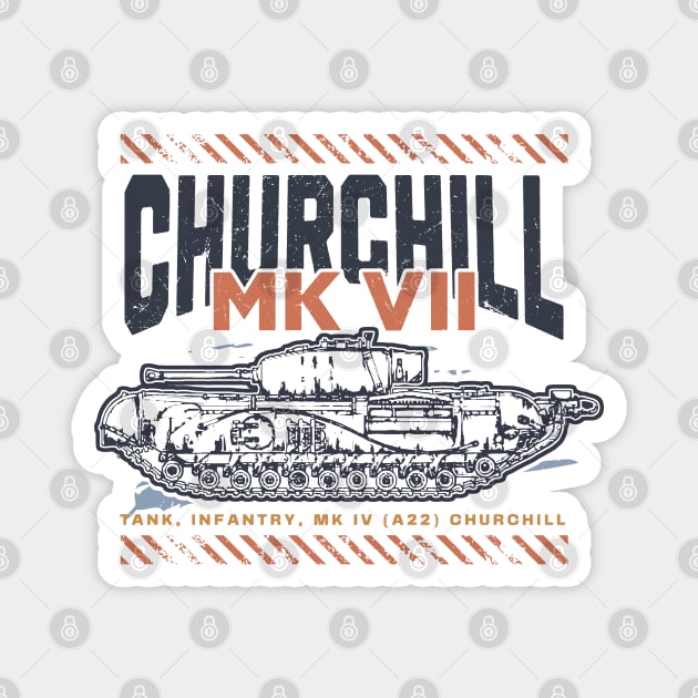 CHURCHILL MK VII | WW2 Tank Magnet by Distant War