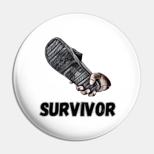 Slipper, Sandal beats Survivor Pin