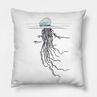 Portuguese Man O War Pillow