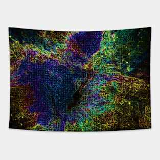 Black Panther Art - Glowing Edges 326 Tapestry