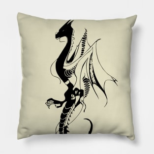 Black Dragon Pillow