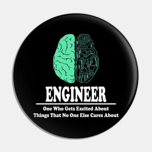 Engineer Brain Pin