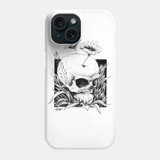 Skull plant design Phone Case