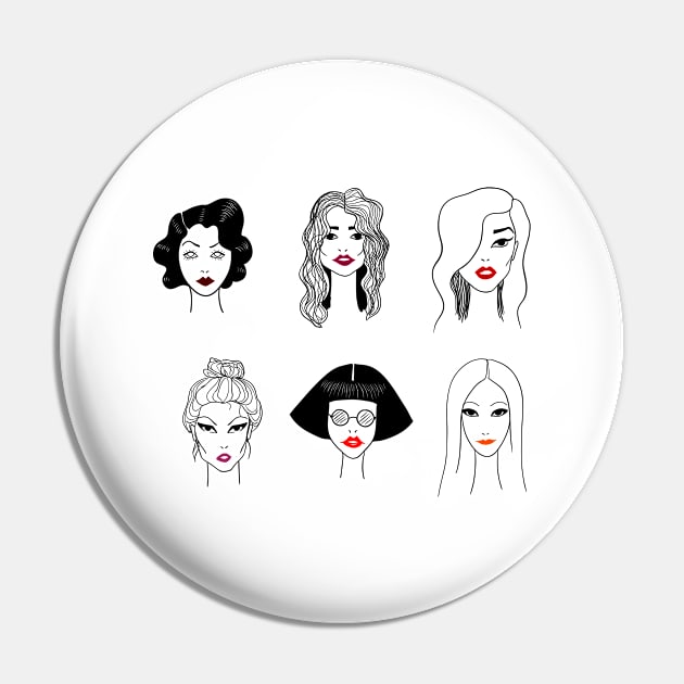 Girls with red lips (lipstick) Pin by fears