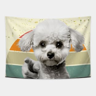 Poodles i want you pointing style Tapestry