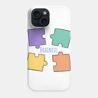 Brainful Colorful Puzzle Pieces Phone Case