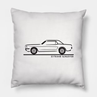 1965 Mustang Hardtop Coupe Pillow