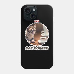 Cat Coffee Lover Phone Case