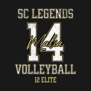 Malia #14 SC Legends (12 Elite) - Black T-Shirt