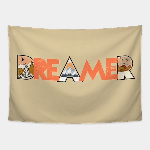 Dreamer Tapestry by theplaidplatypusco