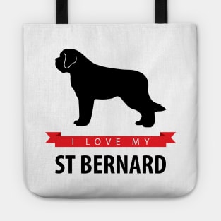 I Love My St Bernard Tote