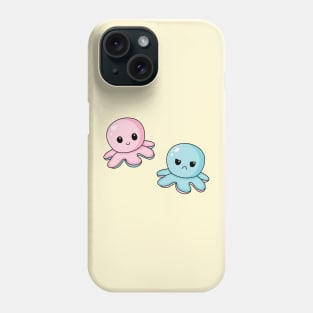 Kawaii mood octopus Phone Case