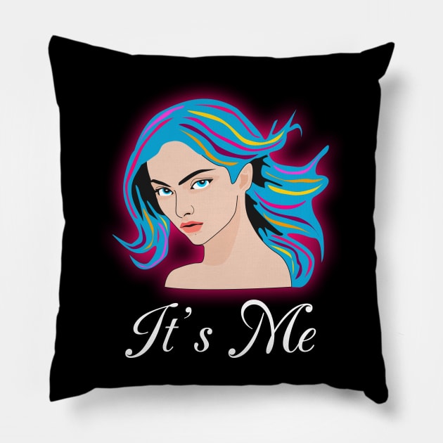 It's Me Pillow by Womens Art Store