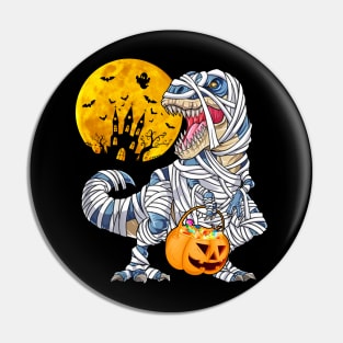 Halloween Shirts for Boys Kids Dinosaur T rex Mummy Pumpkin Pin