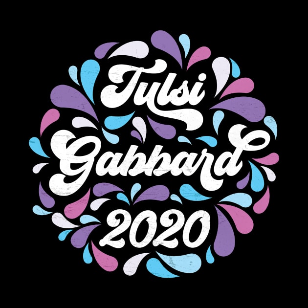 Tulsi Gabbard 2020 Multicolor Retro Paisley by KimberMaddox