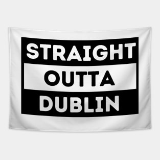 Straight outta dublin (dublin, ireland, save zoo, elephant, save dublin zoo, zoo, dublin zoo, dublin facemask, dublin city, dublin pride, dublin love) Tapestry