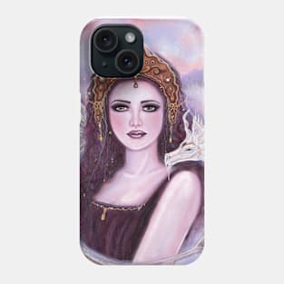 Demeter goddess art by Renee L. Lavoie Phone Case