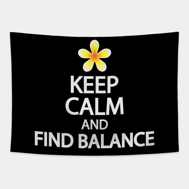 Keep calm and find balance Tapestry by It'sMyTime