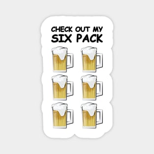 Check Out My Six Pack - Funny Beer Version Magnet