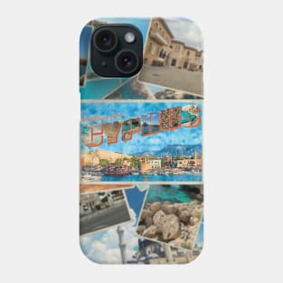 Greetings from Cyprus Vintage style retro souvenir Phone Case