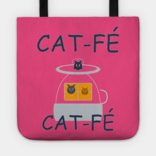 Cat-fé Tee - Purr-ista Brewed Cuteness Tote