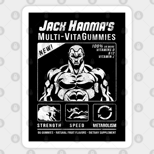 Jack Hanma's Multi-VitaGummies - Anime - Sticker