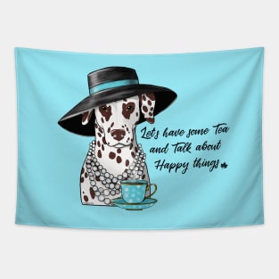 Dalmatian Lets have some Tea Tapestry