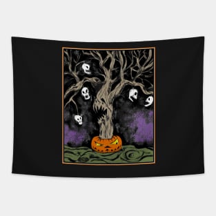 Halloween Tree Tapestry