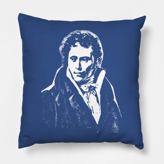 Arthur Schopenhauer-2 Pillow by truthtopower