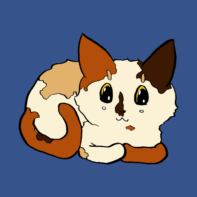 Shelter Cats - Calico Loaf by FishWithATopHat